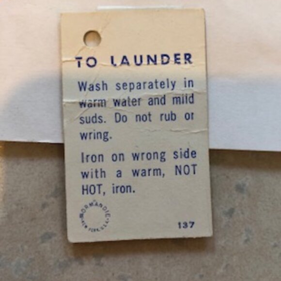 NWT Vintage Rayon/Acetate 1950s Blue Dress, 14-16, Rhinestone Buttons, Belt - Picture 8 of 9